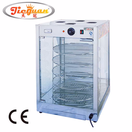 Aquecedor elétrico de pizza de vitrine quente para exibição de alimentos à venda